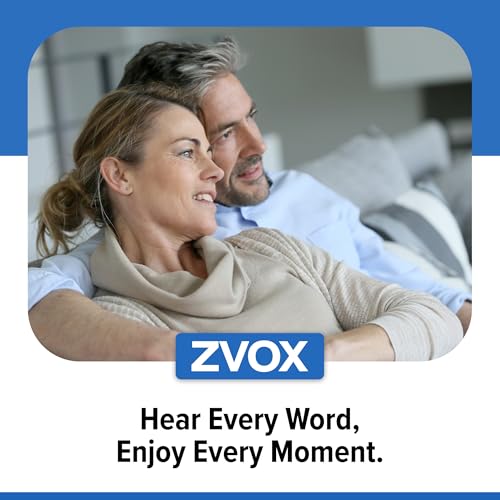 ZVOX AccuVoice AV835 Dialogue Clarifying Soundbar - Patented Hearing Technology with 20 Levels of Voice Boost, Dual Woofers, Low-Profile TV Speaker for Home Theater and Smart TV - Black