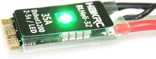 Parts & Accessories HAKRC BLHeli_32 Bit 35A 2-5S ESC Built-in LED Support Dshot1200 Multishot for FPV RC Drone Aircraft Part Accessory - (Color: Black, US)