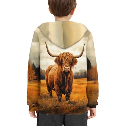 Boys Vibrant Color Animal Print Hoodies with Pockets Soft Personalized Funny Hooded Sweatshirts3