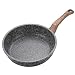 Produktbild Antihaft-Pfanne, Marmor, Stein, Antihaftbeschichtung, Pfanne mit hitzebeständigem Griff, Bakelit, Granit, Induktion, Egg Pfanne, Spülmaschine, Bratpfanne (Farbe: Grey, Sheet, Größe: 24 cm)