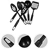 PRETYZOOM Kitchen Utensil Set 6-Piece Heat Resistant Nylon Cooking Spoon Set Kitchenware Tools Dishwasher Safe for Home Cooking