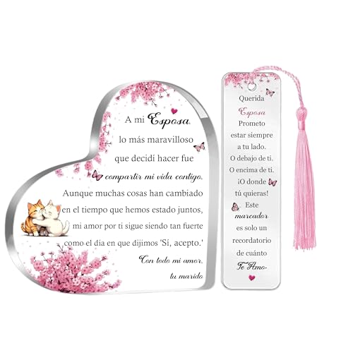 Esposa Regalos Mi Mujer Cumpleaños Signos Corazón Marcadores de Libros Juego de 2 Piezas Aniversario de Bodas Almas Gemelas Mi Amante Placas Navidad San Valentín Recuerdo para Ella Te Amo Románticos Esposa Regalos Mi Mujer Cumpleaños Signos Corazón Marcadores de Libros Juego de 2 Piezas Aniversario de Bodas Almas Gemelas Mi Amante Placas Navidad San Valentín Recuerdo para Ella Te Amo Románticos