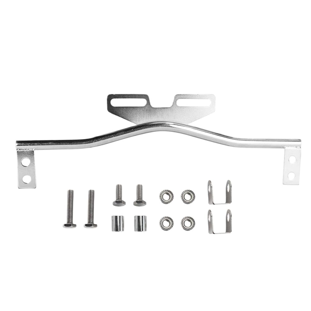 Eireneper Chrome Motorcycle Fog Light Bracket Compatible With Motorbike Headlight Turn Lamp Auxiliary Bar Holder(Chrome)