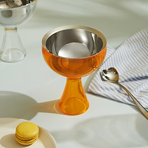 Set Hondo para Helado con Cuchara Alessi Naranja miniatura 5
