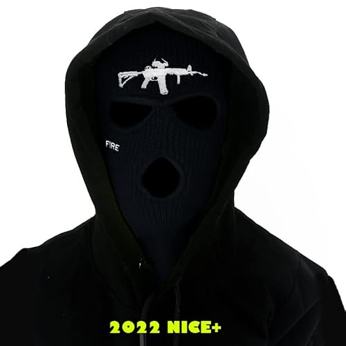 Fashixd FASHIXD-M4A1 3 Hole M4A1 Ski Mask Knitted Full Face Cover Balaclava Winter Windproof Beanie Cycling thumb #2