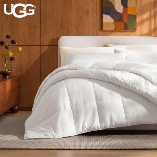 UGG 23743 Aimee King Basic Steppdecke, maschinenwaschbar, gesteppt, feuchtigkeitsableitend, weich, kühlender Stoff, Hotelstil, 269,2 x 243… – Ansicht 2
