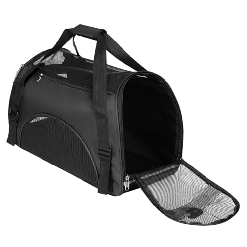 Trasportino da viaggio per cani, con lati morbidi e tappetini per animali domestici, in tessuto Oxford traspirante, borsa da viaggio, portatile, espandibile, pieghevole, 40 x 30 x 20 cm