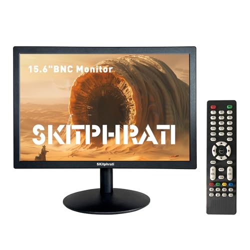 SKitphrati 15,6 Zoll PC Monitor 1366 x 768 Bildschirm mit HDMI VGA BNC...