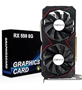 Kroteaup Radeon RX 590 8GB Graphics Card, 2304sp GDDR5 256Bit Pci Express 3.0, with HDMI/DP/DVI P...