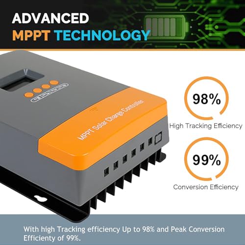 Controlador De Carga Solar (60A), MPPT 12V 24V 36V 48V Controlador 60amp, Regulador De Carga Solar,