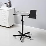 POARMEEY Salon Taca do tatuażu ze stali nierdzewnej Rolling Utility Cart
