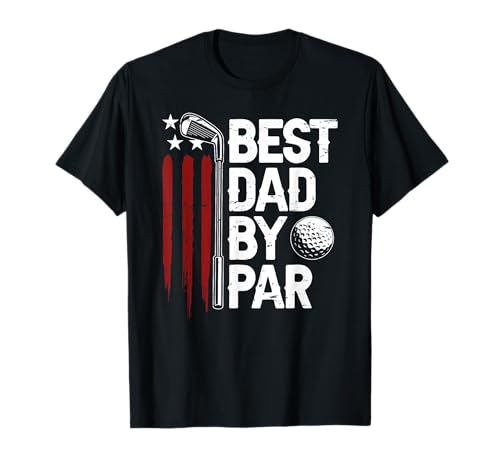 Golf Best Dad by Par American Flag