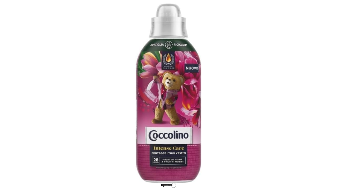 16x Coccolino Konzentrierter Weichspüler Tiare Flowers and Red Fruits, 645 ml, 28 Waschgänge,+ Italy Shop Service Kostenloser Schlüsselanhänger