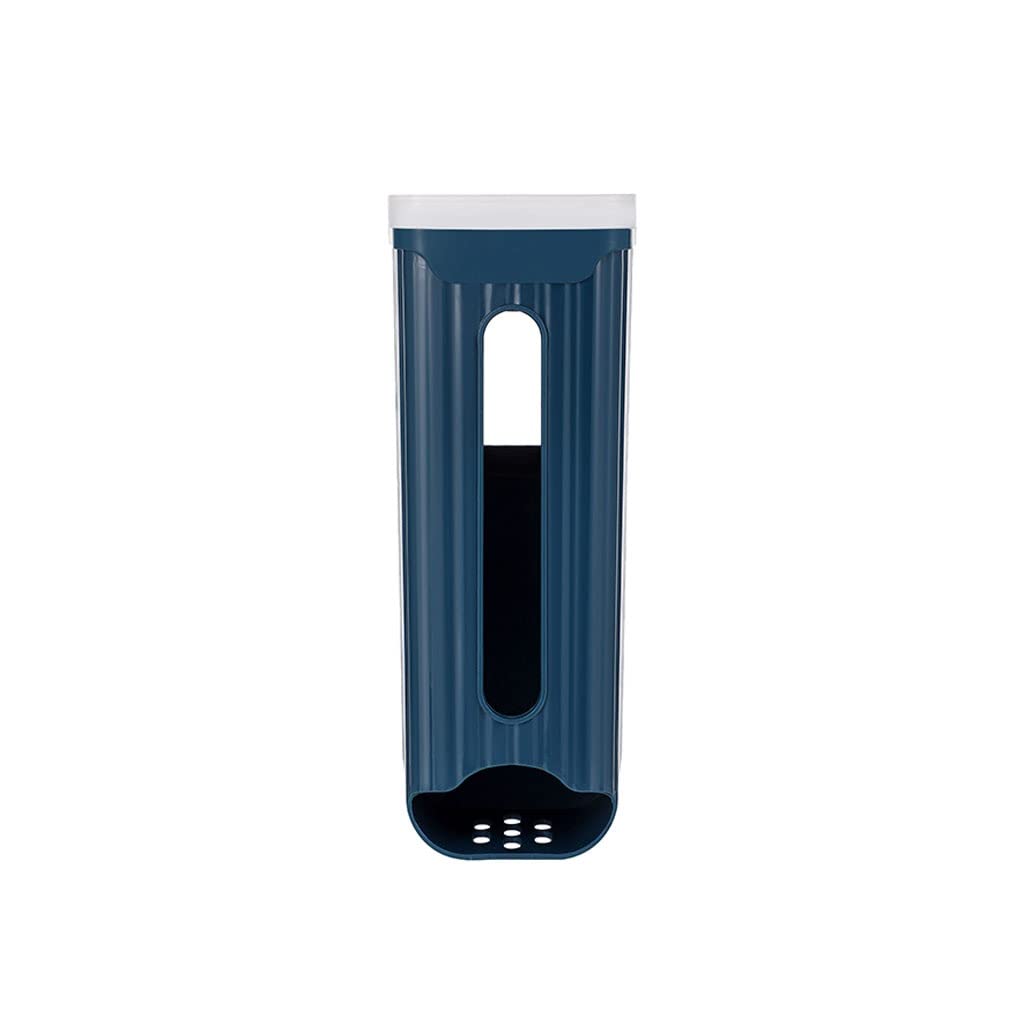 Organisateur de sacs poubelle bleu pour rangement cuisine