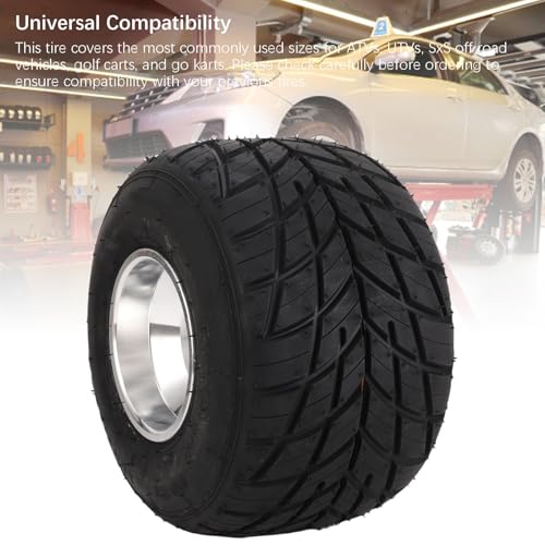 Reifen und Felge 11 x 7,10 5, 1 Packung schlauchlose Hinterreifen mit Aluminiumrad für ATV UTV Go-Kart-Wagen, Stabilitätskontrolle im Low-Profile-Design