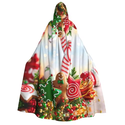 Cape à capuche EdWal en tissu durable avec imprimé bonbon pour cosplay adulte