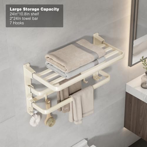 Porte-serviettes pliable VOLDRA la solution gain de place pour optimiser les petits espaces - 3