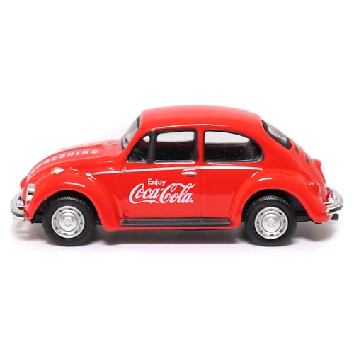 Motor City Classics Coca-Cola Diecast Collectible | 1966 Volkswagen Beetle 1:72 Scale Model 472005 Officially Licensed - Image 4