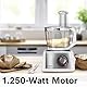 Bosch Kompakt-Küchenmaschine MultiTalent 8 MC812S814, 45 Funktionen, XXL-Rührschüssel 3,9 L, Mixer 1,5 L, Universalmesser, Rührbesen, schneiden und raspeln (fein,grob), 1250 W, weiß/edelstahl