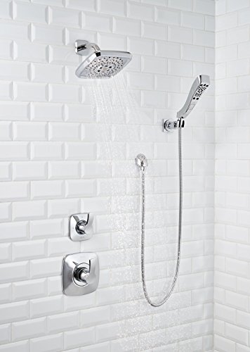 Delta Faucet 4-Spray H2Okinetic Wall-Mount Hand Held Shower With Hose, Chrome 55552 #TOP6