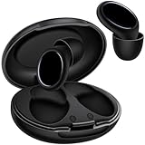 Ear Plugs for Sleeping & Concerts - 45dB Silicone Ear Plugs for Noise Reduction, High Fidelity Noise Cancelling Earplugs for Motorcycle, Shooting, Travel - Reusable Earplug with 8 Eartips &Case Black