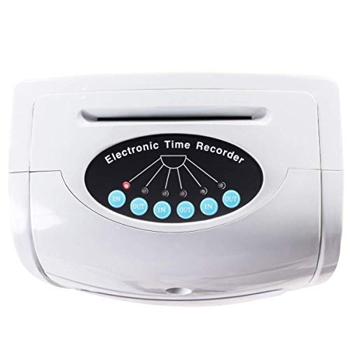 image for Goplus Electronic Time Clock, Employee Time Recorder with 200 Cards & 