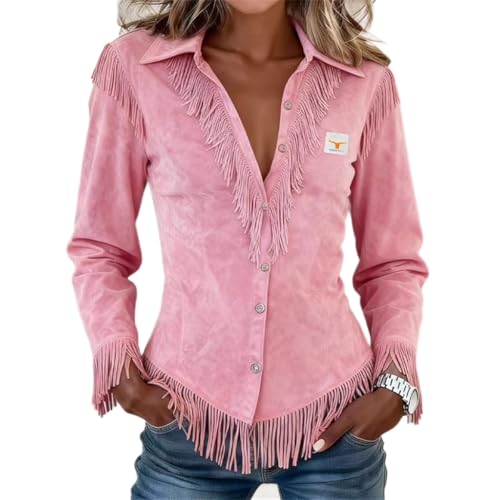 Surchemise daim bohème marron pour festival et look western femme