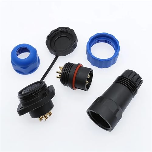 Conector SP20 de 3 pines IP68 cable con brida para exterior 5