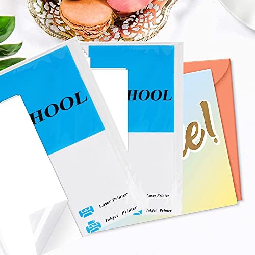 Nikduo Printable Vinyl for Inkjet Printer and Cricut Maker Vinyl Sticker Paper Blank Self-Adhesive Sticker Matte A4 Size Waterproof Sheet Total 10 Sheets/30 Sheets, Clear