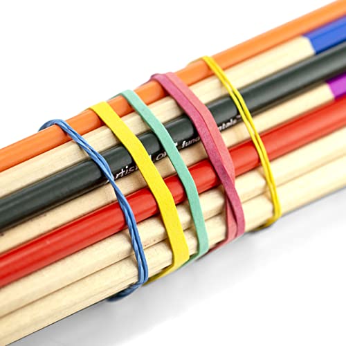 Officemate Faixas de borracha sortidas de tamanho e cor, 113 g (82025)