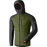 DYNAFIT M Radical Down Hooded Jacket Colorblock-Grau-Grün, Herren Daunen Anoraks, Größe 2XL - Farbe Winter Moss