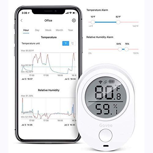 ZW Temperature Humidity Monitor, WIFI Temperature Humidity Sensor with