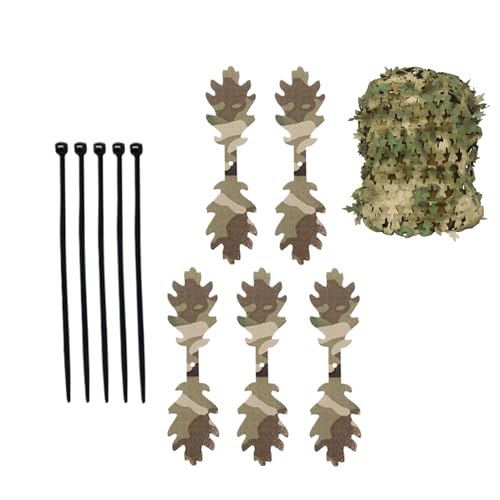 Kamouflage wrap remsor, 5-delar döljande kamouflageremsor för jakt – bärbar utomhusutrustning för spelentusiaster utmaningar matcher fältövningar vildmark