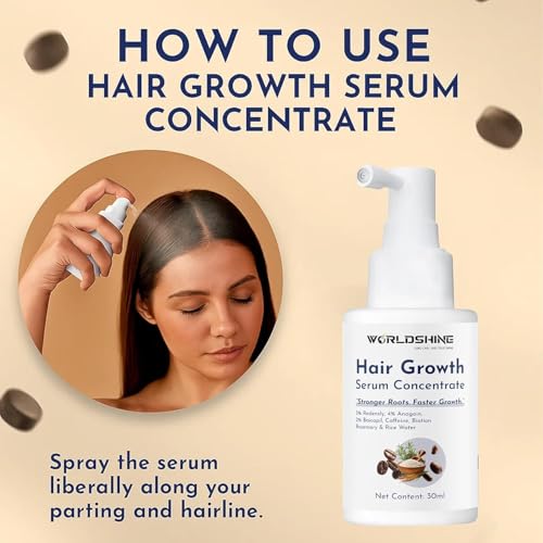 Hair Growth Serum Concentrate | 3% Redensyl + 4% Anagain + 2% Baicapil | Caffeine, Biotin, Rosemary & Rice Water | For Hair Fall Control, Faster Hair Growth & Stronger Roots | 30ml. - Image 4