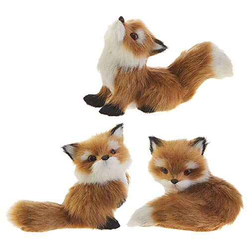 Raz Imports Red Foxes Christmas Tree Ornaments 3 Piece Set 4 Inch Fox #TOP7