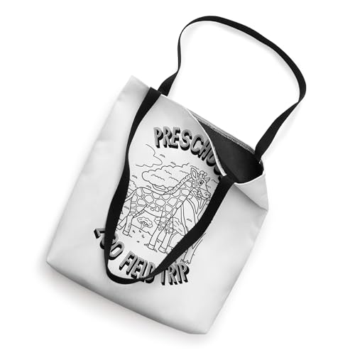 Preschool Zoo Field Trip Matching Color Your Own GIRAFFE Tote Bag