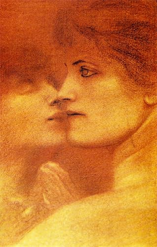 POSTERIIk Pinturas Famosas Painting Cuadro Póster retro para Studio delle donne di Fernand Khnopff Para la Decoración del Hogar 60x90cm