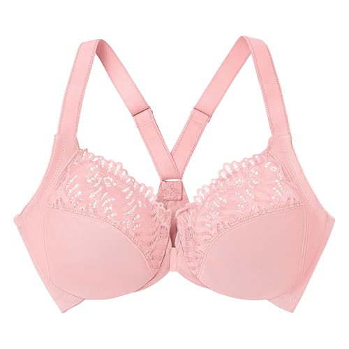 Image of Glamorise Women's Front-Close T-Back Wonderwire Underwire #1246