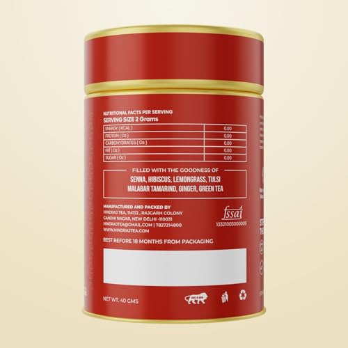 Image of House of Hindraj Tangerine Thakur Hibiscus Herbal Loose Tea 40 g 100% Natural Colorant, Tart Hibiscus Infusion Great for Mocktails, Syrups & Iced Tea Refreshing & Caffeine Free