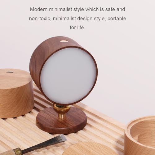 HBGFHG Wooden Led Wall Sconce, 360° Rotatable Dimmable Rechargeable Battery Operated Magnetic Led Night Light for Reading and Household Lighting (Sapele Wood 1pcs) - Cosy Home Interiors HBGFHG Wooden Led Wall Sconce, 360° Rotatable Dimmable Rechargeable Battery Operated Magnetic Led Night Light for Reading and Household Lighting (Sapele Wood 1pcs) - Image 7