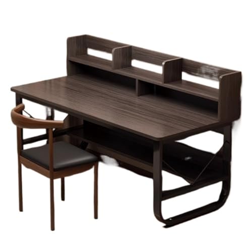 パソコンラック ZAZY 勉強机 学習 棚付き シンプルワーク 高校生 学生用成長机 多機能 ホームオフィス最適 ホワイト (ブラック,100cm)