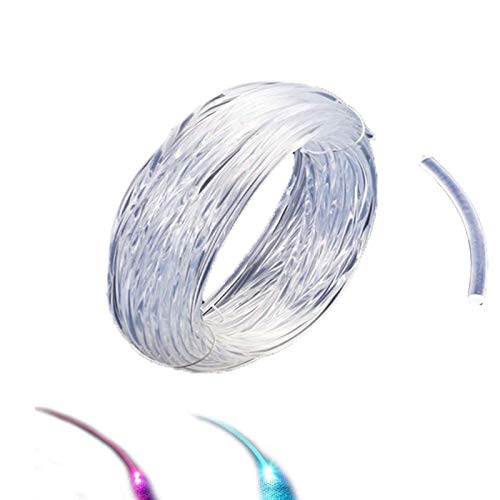 Rayauto 3mm Car Home LED Lighting Decoration Clear Side Glow Fiber Optic Cable DIY (10M/32ft length)