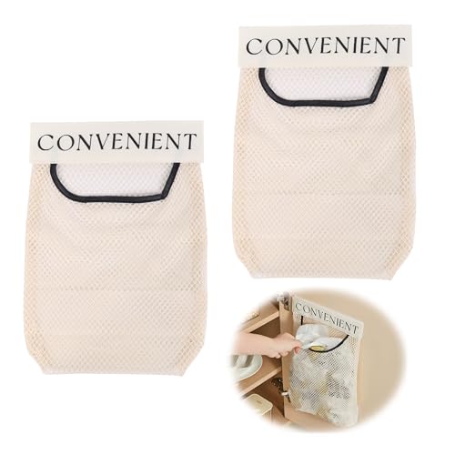 duozoanz Portasacchetti Cucina Salvaspazio, Adesiva Porta Oggetti Parete Portaoggetti Appendere Organizzatore Cucina per Rotoli Alluminio Pellicola Spezie, 2 Pezzi