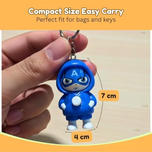 Image of Toy Imagine Face Changing Cartoon Keychain Return Gifts for Kids Boys & Girls (Pack of 6) 3 Expressions Keychain Return Gifts Birthday Gifts for Kid Returns Gift for Kids Age 6-10