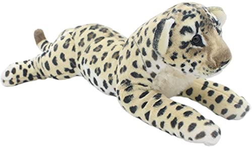 Image of Tickles Realistic Cheetah Jungle Wild Soft Stuffed Plush Animal Toy for Kids Birthday Gifts (Color: Multi Size: 80 cm)