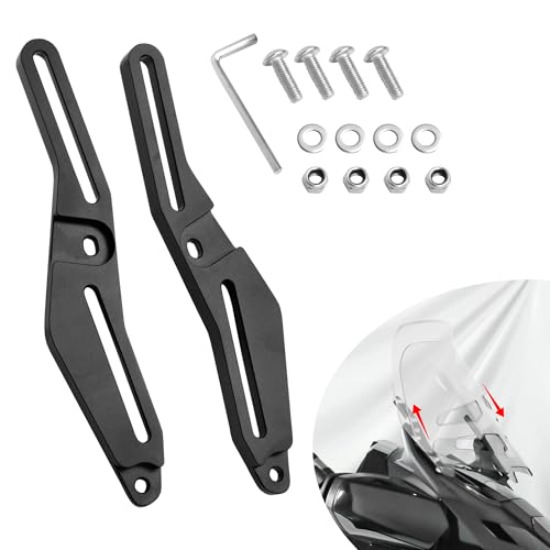 Hutexico Windscreen Adjusters & Windshield Risers Lifter Bracket Kit for Can-Am Spyder F3-T / F3-L 2016-2026 Accessories