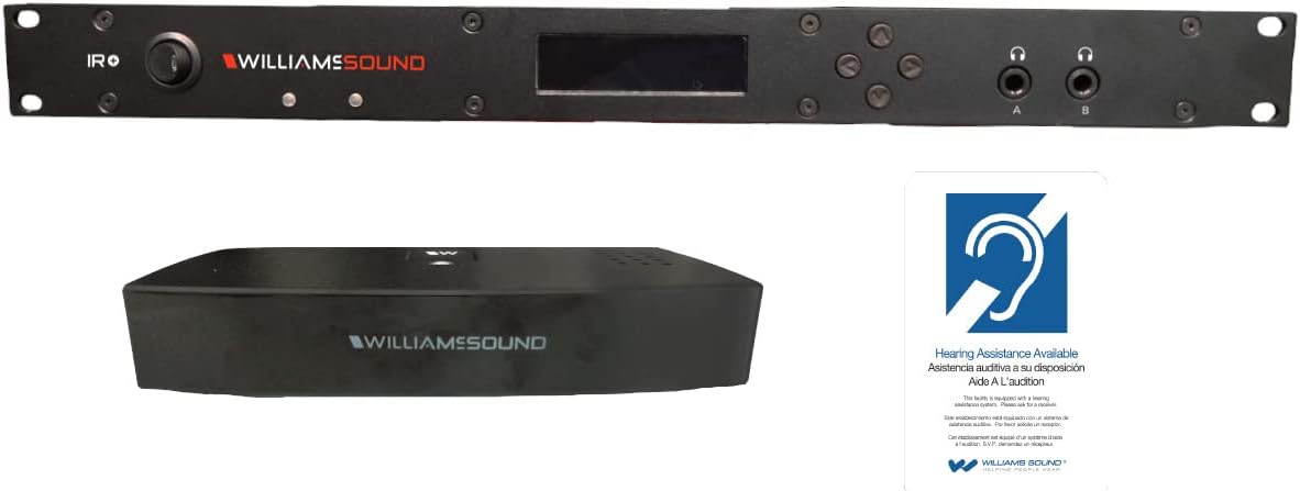 Williams AV IR ME1 D IR+ System with Emitter, ADA Sign and Dante