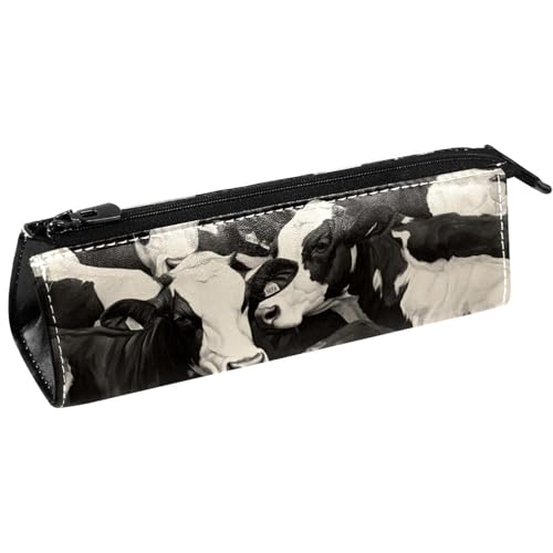 VAPOKF Grupp av kor pennväska kontorsmaterial påse pennväska kosmetisk påse väska kompakt dragkedja väska