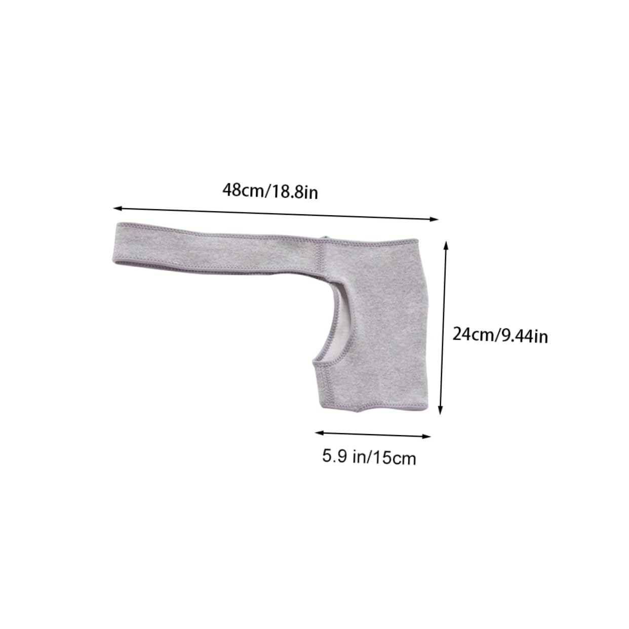 Adjustable Shoulder Brace with Arm Sling and Compression Sleeve for Left and Right Shoulder Support Light Grey Size L Breathable Sports Wrap for Injury Recovery and Pain Relief