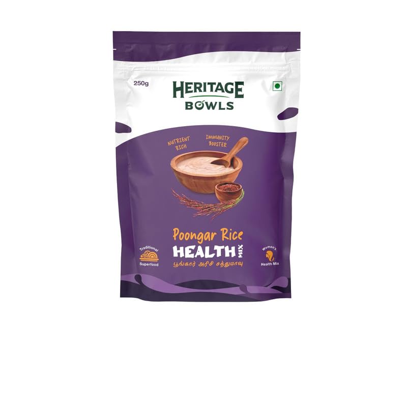 Poongar Rice Health Mix I Womens Special I Blended with Millet I Vegan I No Added Sugar I No Artificial Flavour I No Artificial Colours I No Preservatives (250 grams per pack) (B0D3DYZLHJ) Amazon Price History, Amazon Price Tracker